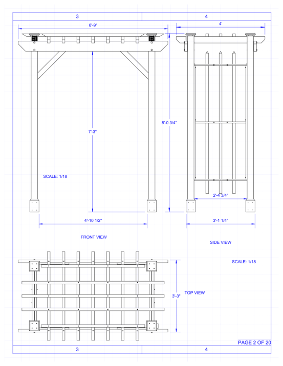 Wedding Pergola Plan