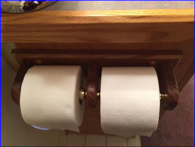 Double Toilet Paper Holder Completed Plan
